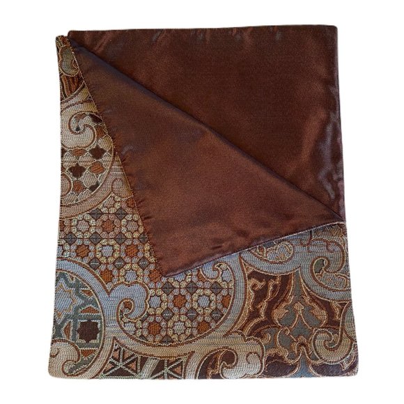 Table Runner Brown Patterned 14" x 70"
